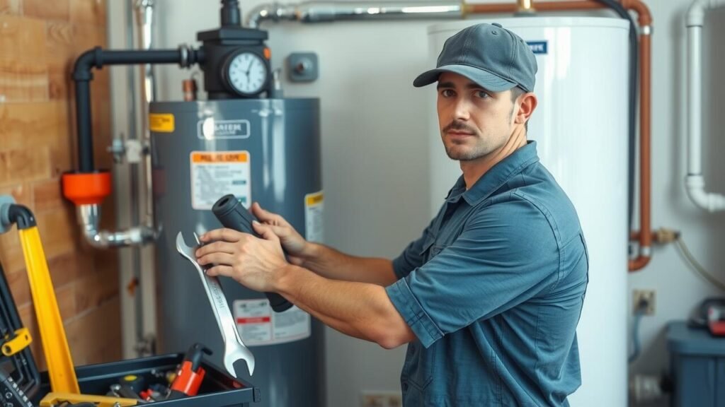 handyman install a water heater
